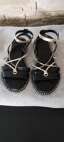 Tamaris Sandalen Gr 39 ( Schwarz - Gold ) Leder. Nordrhein-Westfalen - Frechen Vorschau