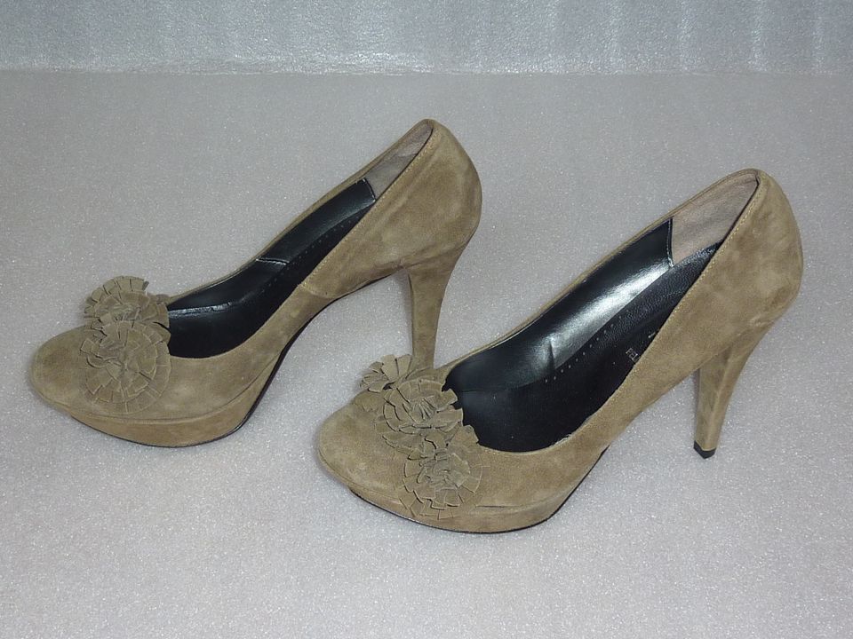 Lederschuh Julie & Julie taupe Pumps Schuhe Gr 39 made in Italy in Frankfurt am Main