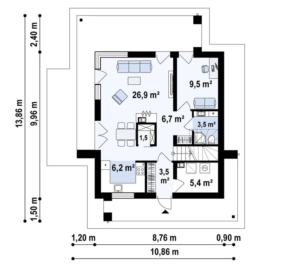 VILLA LEBENSFREUDE 120qm Wohnfläche KfW 40 Bauweise inkl. 318qm Grundstück in Chemnitz