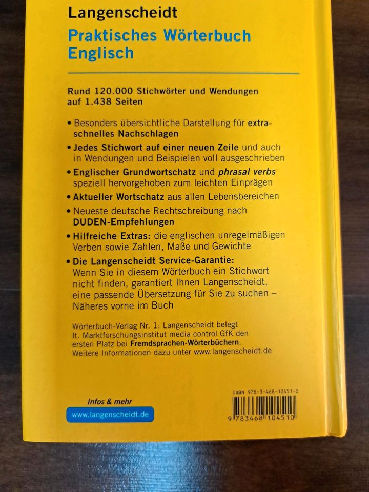 Langenscheidt Englich Wörterbuch Spanisch Wörterbuch in Hamburg