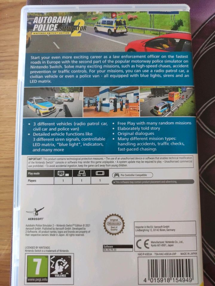 Nintendo Switch Autobahn Polizei Simulator 2 in Freyung