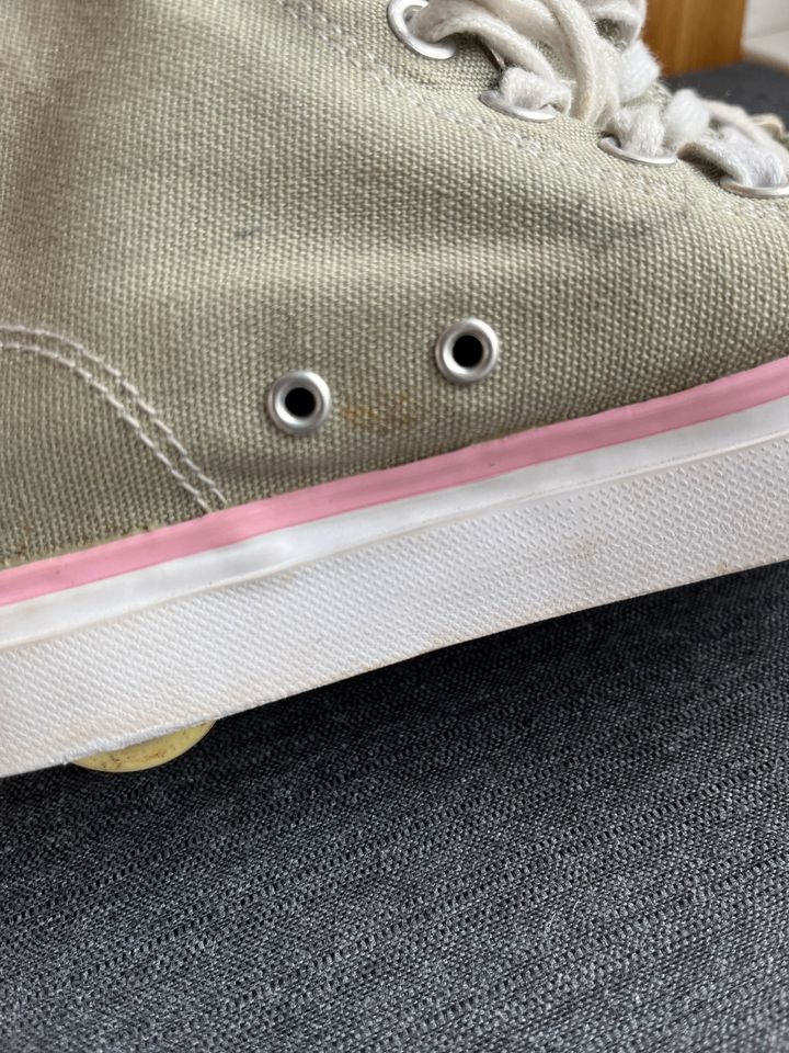 Original Heelys in hellem khaki mit rosa Gr. 35 in Laufenburg (Baden)