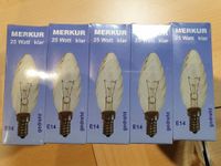 Merkur 10 Stück Kerzenlampen/Glühbirne  klar gedreht.25 Watt Aachen - Aachen-Mitte Vorschau