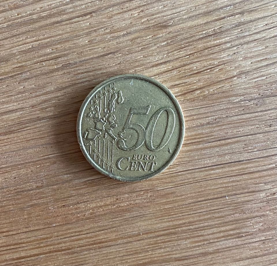 Sammlermünze 50 Cent Italien 2002 in München