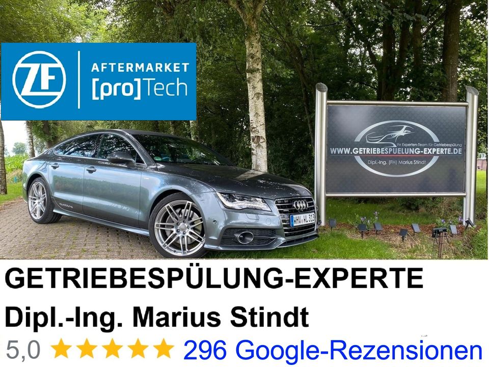 ZF [pro]Tech start Partner und Marktführer,  Spülsystem ohne schädlichen Reiniger !! Getriebespülung BMW Mercedes F10 F11 F30 F31 E60 E61 E70 W211 W212 W213 DSG CVT Audi Ford Opel Wandler 17 Getriebe in Lohne (Oldenburg)