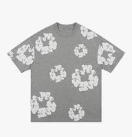 T-Shirt Grau Streetwear Oumit Blumen-Print Bayern - Alzenau Vorschau