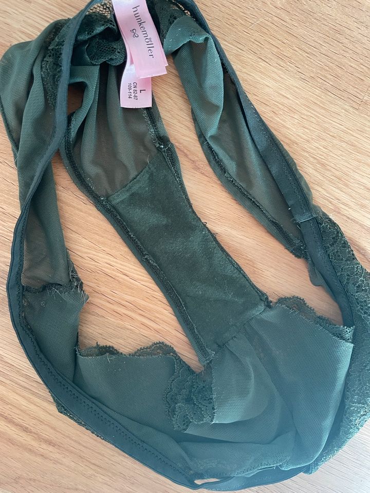 Unterwäsche Set dunkelgrün waldgrün Hunkemöller Lingerie in Rostock