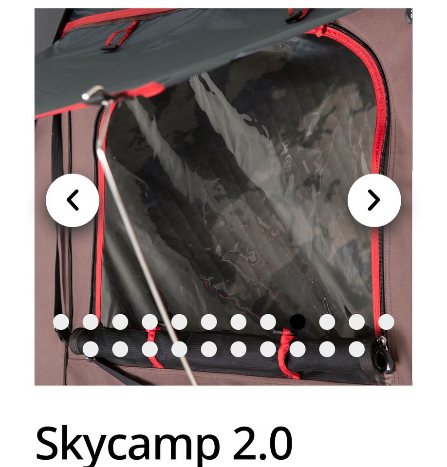 Skycamp 2.0, Rocky Black +Zub. einmal benutzt in Münster-Hafen