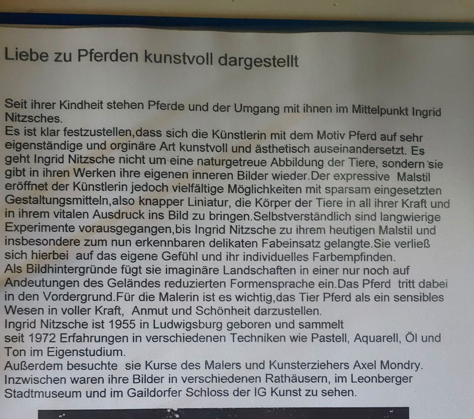 Gelbe Stute mit Fohlen Ölgemälde Expressionismus zeitgenössisch in Freiberg am Neckar