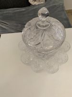 Bowle mit 6 Gläsern aus geschliffenem Glas, Brandenburg - Bernau Vorschau