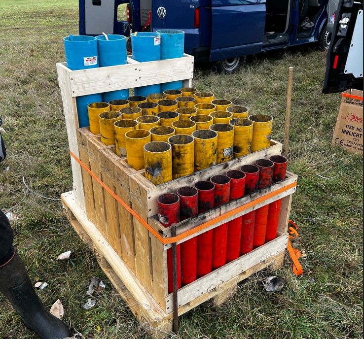 Feuerwerk vom Pyrotechniker in Leipzig