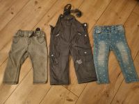 3 Hosen Gr 80 Mädchen 2x Jeans, 1x gefütterte Latzhose Herbst Berlin - Schöneberg Vorschau