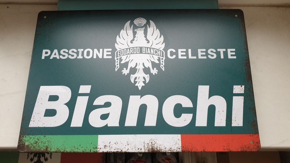 Bianchi Blechschild vintage style  cicli Edoardo Bianchi in Berlin