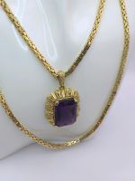 Goldkette/585/Königskette mit Anhänger Amethyst/14 K/L. 80 cm/407 Kreis Pinneberg - Quickborn Vorschau