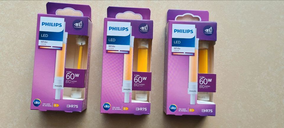 Philips led 7,2w= 60w R7S (white) 3stück in Kiel