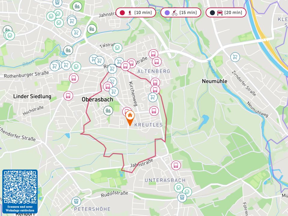 3-Zimmer Eigentumswohnung in Oberasbach in ruhiger Lage mit Balkon und Blick ins Grüne! in Oberasbach