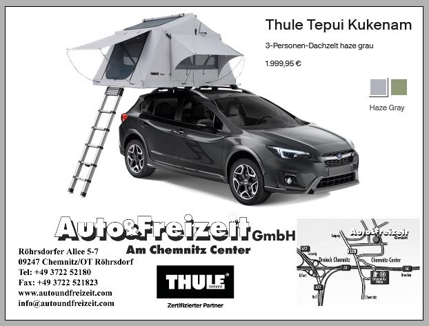 Thule Tepui Kukenam 3-Personen-Dachzelt inkl. Dachträger * NEU in Röhrsdorf