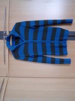 Damen Strickjacke Cardigan blau/schwarz gestreift Gr. 36/38 bpc Sachsen - Stauchitz Vorschau