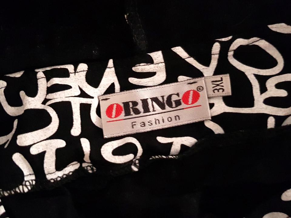 Legere Kapuzen-Jacke ORINGO Fashion Gr. 3XL schwarz-weiß Damen in Erfurt