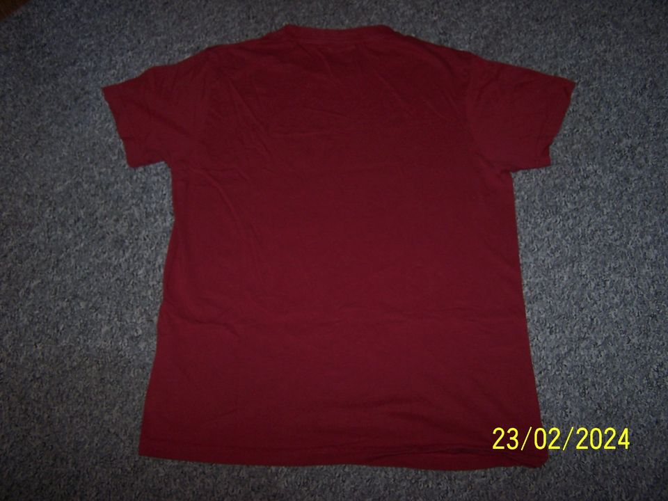 2 Herren-T-Shirts in Gr. L in rot & blau. Artikel in sehr gutem Z in Falkenberg/Elster