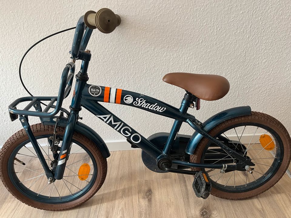 Fahrrad AMIGO 2Cool 16 Zoll Jungen Rücktrittbremse Blau in Sörup