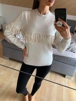 Guess pullover pulli bequem warm fransen gr. S weiß creme Bayern - Asbach-Bäumenheim Vorschau