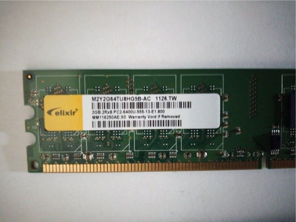 4 GB Arbeitsspeicher ELIXIR M2Y2G64 - DDR2 800 Mhz in Frankfurt am Main