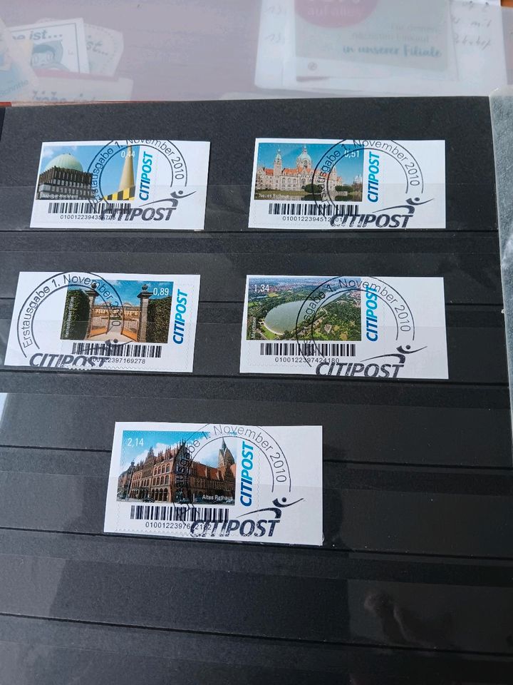 Briefmarken Block Citypost und Erstausgaben in Hannover