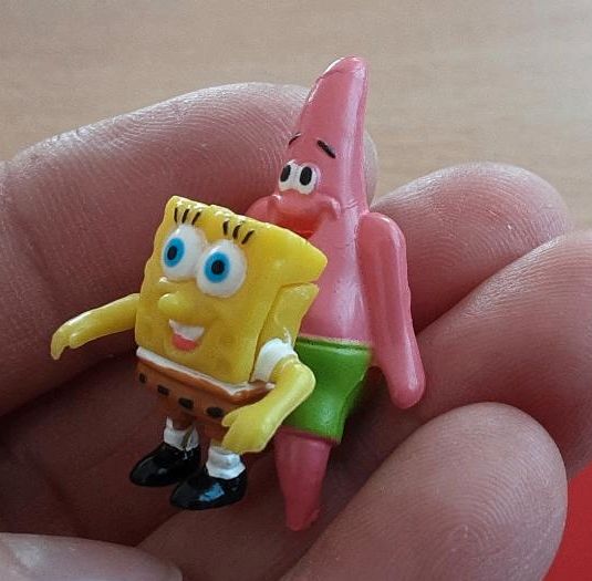 Figuren z. T. aus Ü Eiern, Sponge Bob in Pfinztal