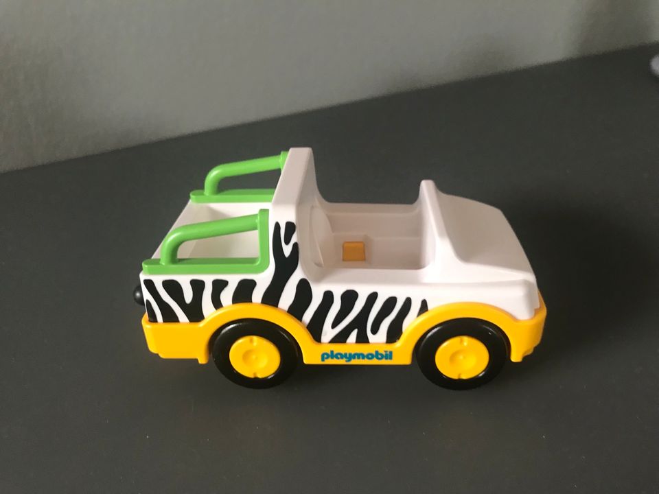 Playmobil 1.2.3 Safari Fahrzeug mit Nashorn, 6743 in Bad Hönningen