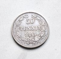 Finnland 50 Penniä 1893 L ,Alexander III -Top Erhaltung !! Silber Hessen - Rödermark Vorschau