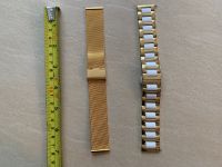 Zwei Uhren Armbänder 22 mm breit Farbe gold und gold-weiß Baden-Württemberg - Gärtringen Vorschau