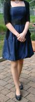 Blaues knielanges Cocktailkleid Abendkleid Abiball Gürtel Gr. 34 Nordrhein-Westfalen - Höxter Vorschau