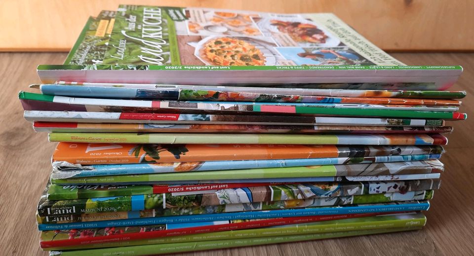 20 Garten-/ Wohnen-/ Kochen-Zeitschriften in Dittelsheim-Heßloch