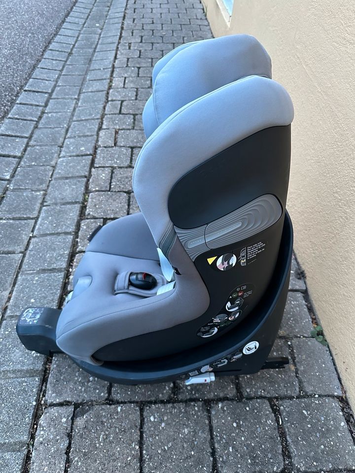 Kindersitz Reboarder Basis Cybex Sirona S i-Size grey Grau 360° in Barbing