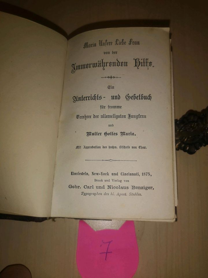 Alte Gebetbücher Gotteslob Erbarmungsbuch 1837 in Höchstädt a.d. Donau