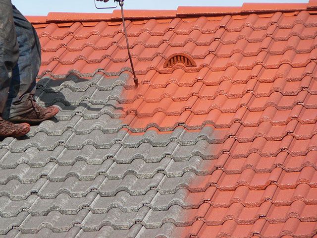 Dach lackieren lassen vom Profi mit Acryl Farbe in Centrum