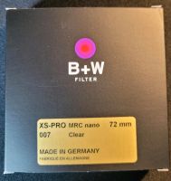 B+W Filter XS-PRO MRC Nano Clear 72 mm neu Kr. München - Ismaning Vorschau