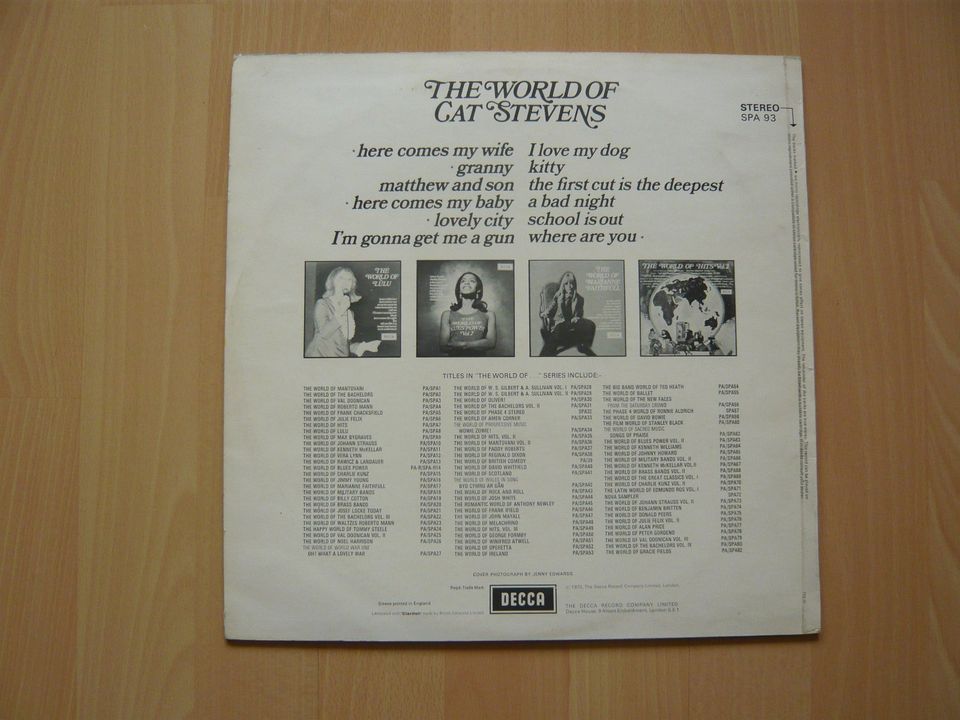 LP - Cat Stevens - The World Of Cat Stevens in Berlin