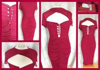 ASOS CURVE elegantes Damen Kleid schmal rot Jersey dehnbar Gr. 42 Bayern - Grainet Vorschau