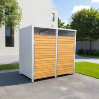 My-Mülltonne PREMIUM Holz 2er Mülltonnenbox Mitte - Wedding Vorschau
