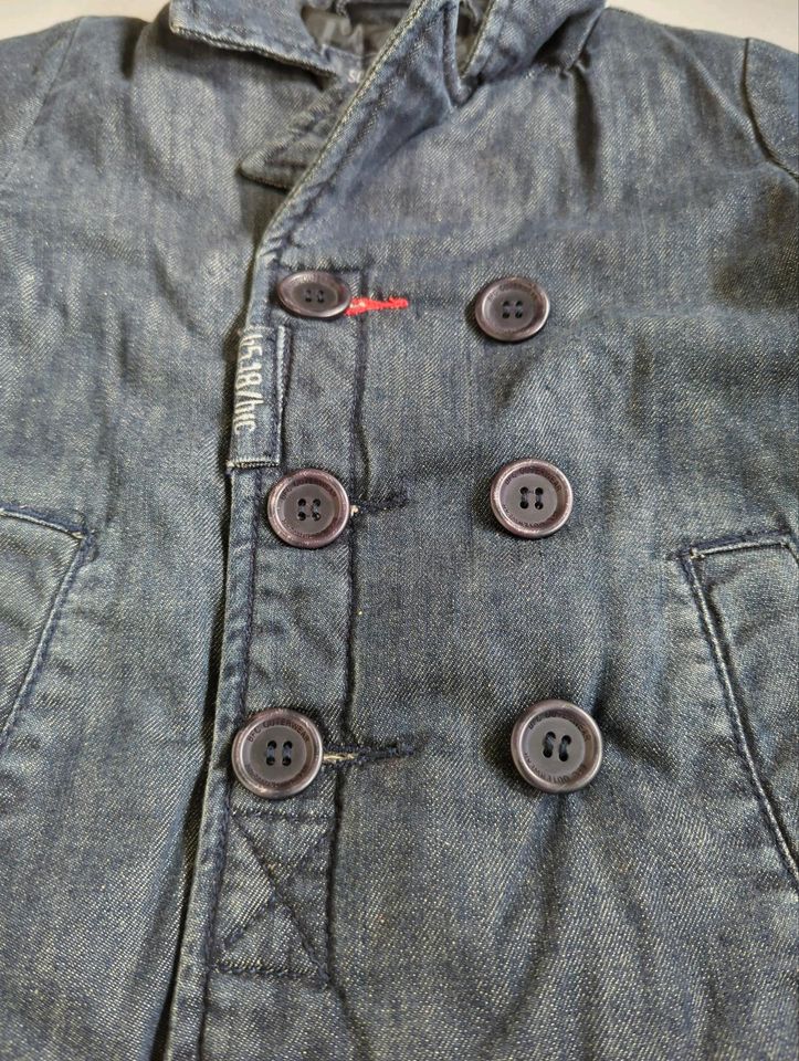 Wie neu, warme länger geschnittene Jeansjacke von BFC Gr 80 in Iserlohn