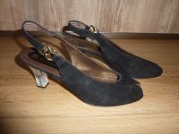 Peter Kaiser Echtleder Peeptoe Pumps schwarz Gr.  6 1/2 (39) NEU Aachen - Eilendorf Vorschau