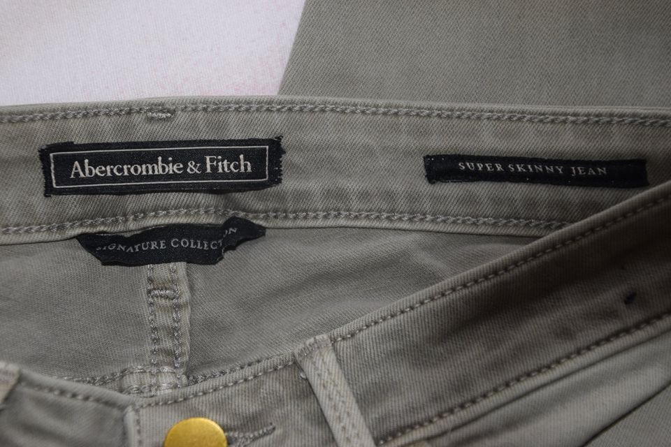 Abercrombie & Fitch, Graue Jeans, Röhrenjeans, Hose, Graue Hose in Berlin