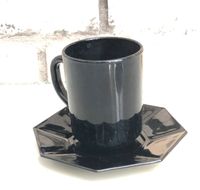 4 Schwarze Teller Set achteckig ARCOROC Octime Tasse KAFFEETASSE Niedersachsen - Osnabrück Vorschau