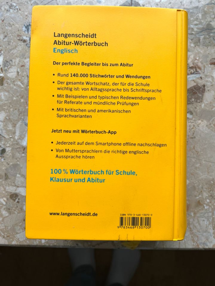 Englisch Abitur Wörterbuch Langenscheidt in Bad Wünnenberg