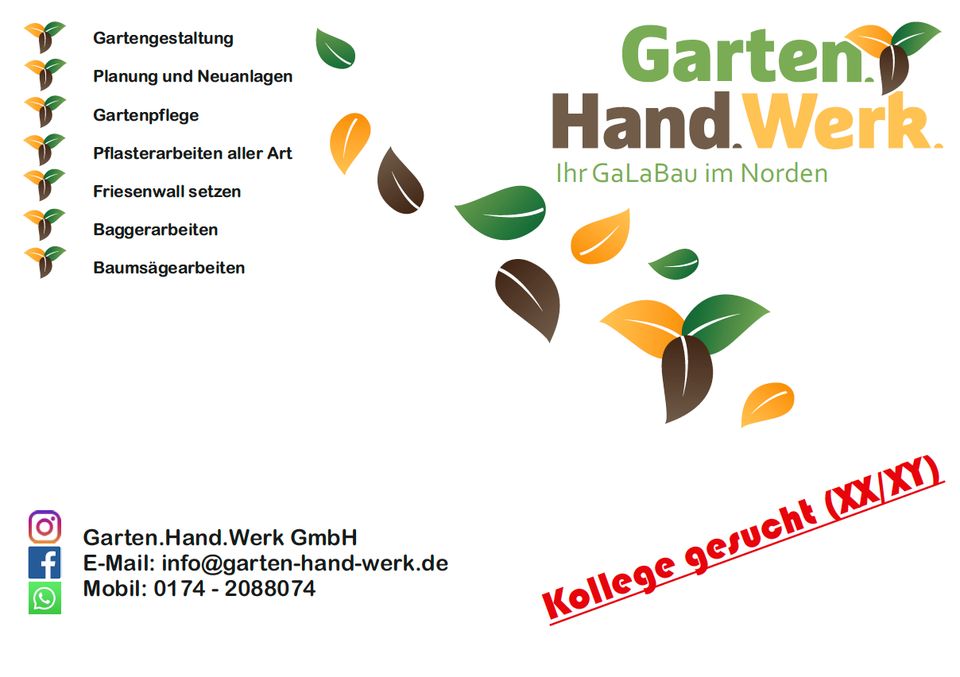 Gartengestaltung / Gartenpflege / Pflasterarbeiten / Bagger in Fintel