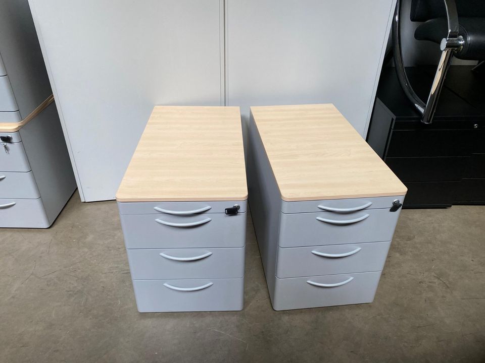 ❗️150x TOP Steelcase Rollcontainer Ahorn Silber/ Aktenschrank /Bürocontainer /Unterschrank /Abschließbar /Hochwertig /Design /Büromöbel /Aktencontainer /preiswert /Lieferung Möglich/ Modern/ Stilvoll in Linden