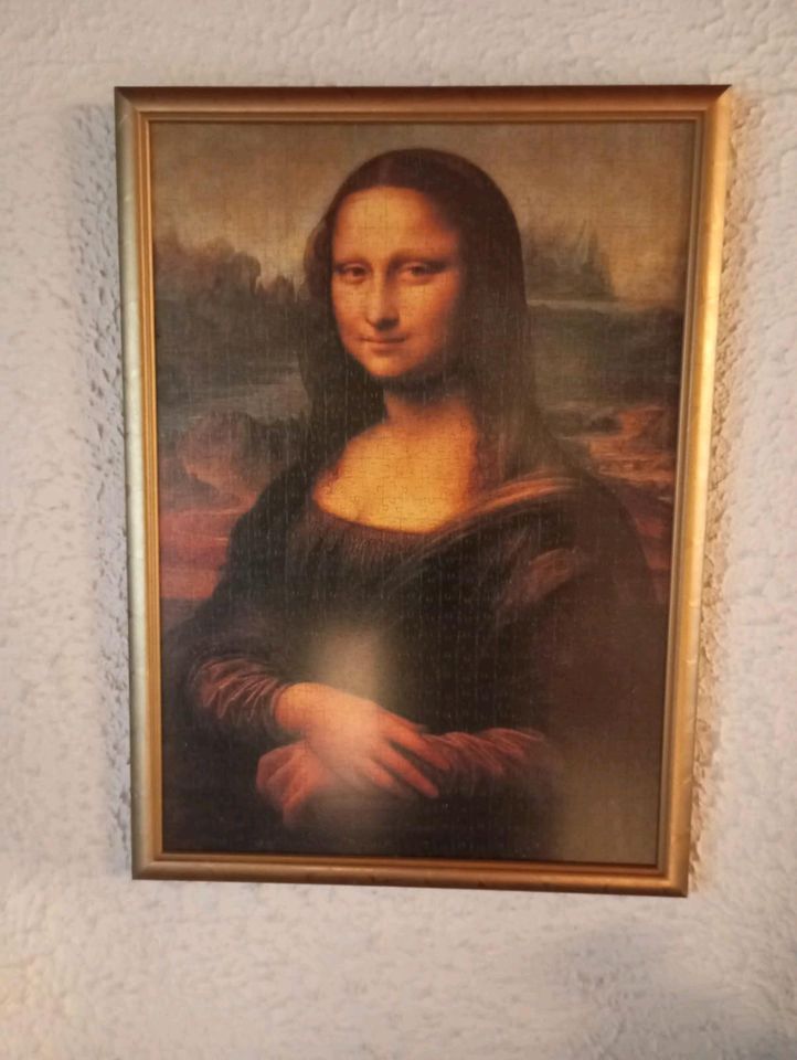 Monalisa als Puzzel im Bilderrahmen in Küps