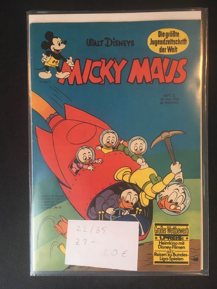 28 Micky Maus Hefte von Nr 1 bis Nr 32 von 1965 in Mecklenbeck